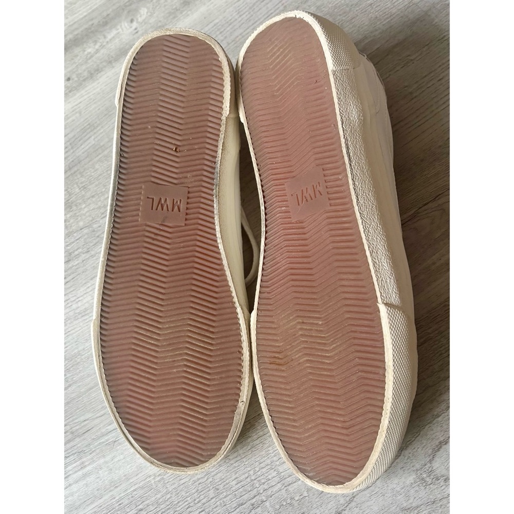 Madewell White Women's Low-Top Leather Sneakers Size7 - Picture 8 of 11